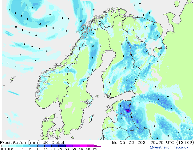 осадки UK-Global пн 03.06.2024 09 UTC