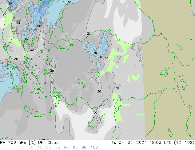 RV 700 hPa UK-Global di 04.06.2024 18 UTC