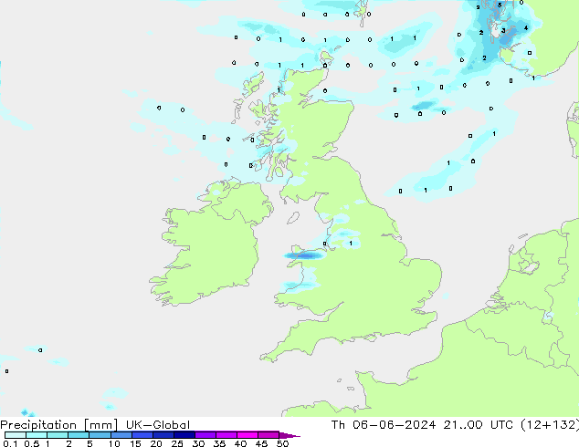 Neerslag UK-Global do 06.06.2024 00 UTC
