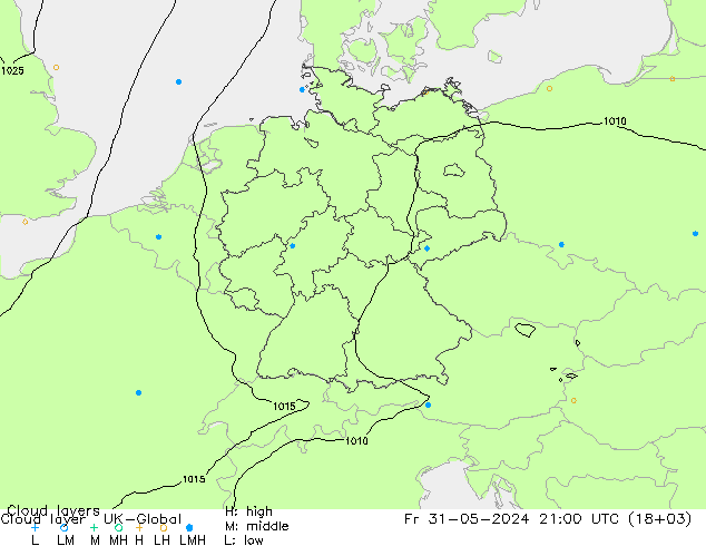 Cloud layer UK-Global пт 31.05.2024 21 UTC