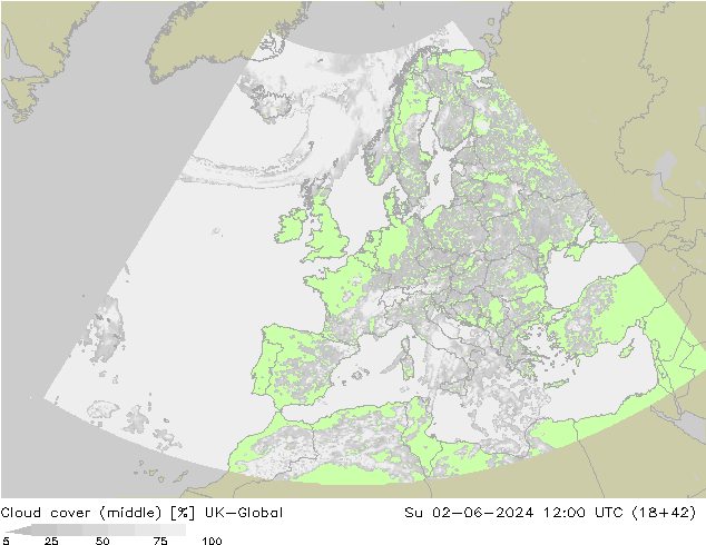 Nuages (moyen) UK-Global dim 02.06.2024 12 UTC