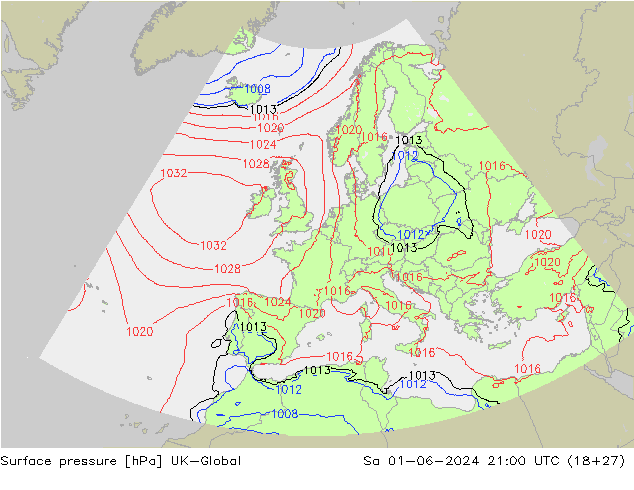 Surface pressure UK-Global Sa 01.06.2024 21 UTC