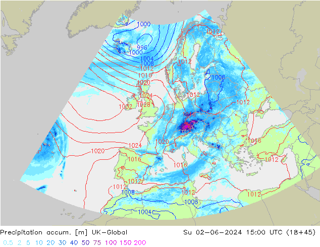 Precipitation accum. UK-Global Dom 02.06.2024 15 UTC