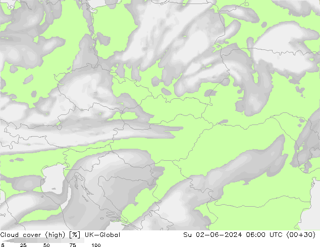 zachmurzenie (wysokie) UK-Global nie. 02.06.2024 06 UTC
