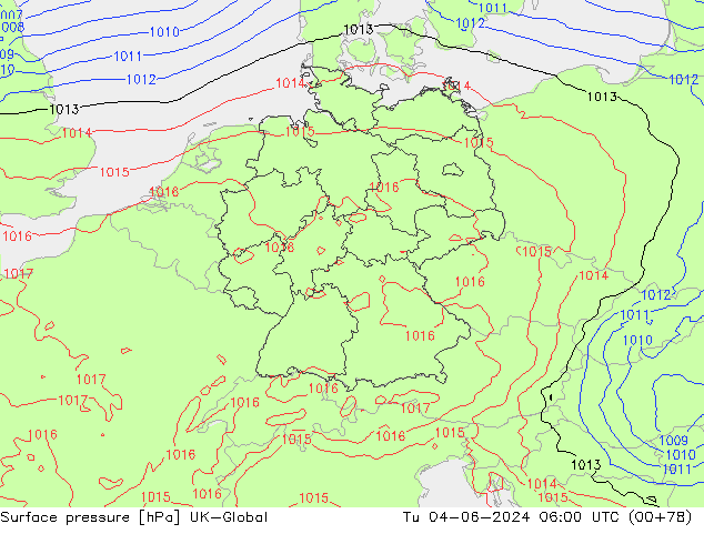 pressão do solo UK-Global Ter 04.06.2024 06 UTC