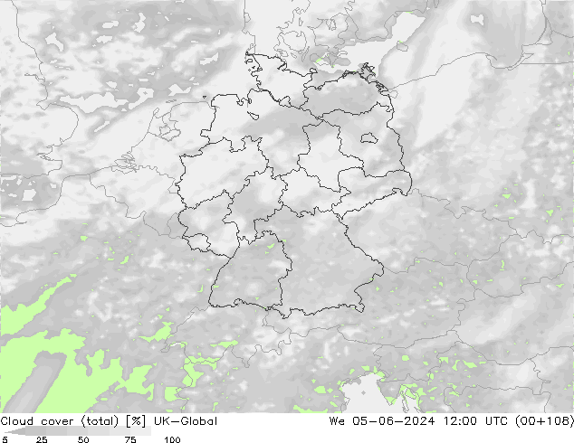 nuvens (total) UK-Global Qua 05.06.2024 12 UTC