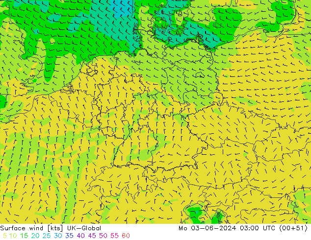Vento 10 m UK-Global lun 03.06.2024 03 UTC
