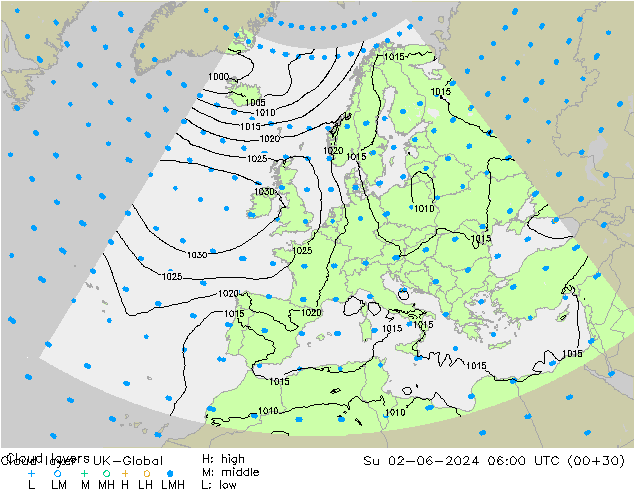 Cloud layer UK-Global Su 02.06.2024 06 UTC