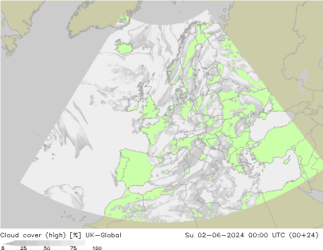 Nubes altas UK-Global dom 02.06.2024 00 UTC