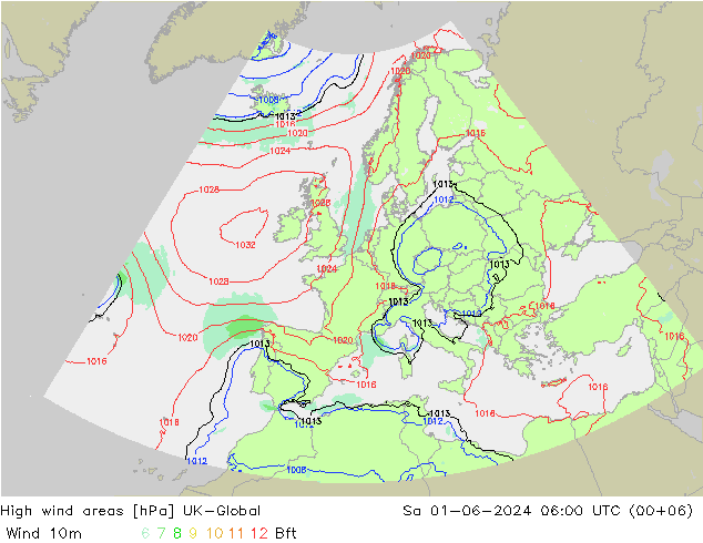 High wind areas UK-Global sam 01.06.2024 06 UTC
