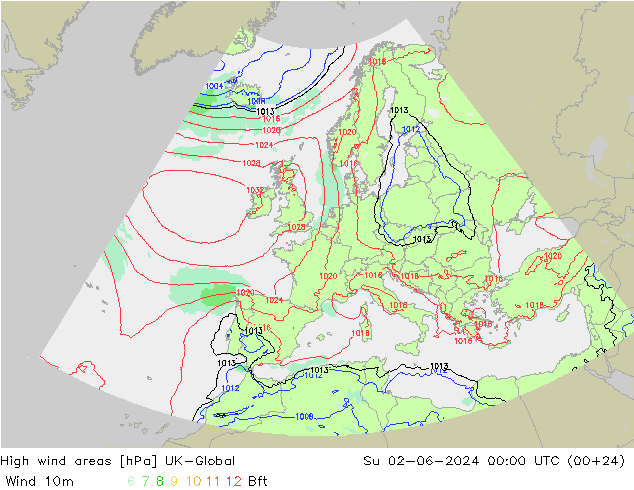 Windvelden UK-Global zo 02.06.2024 00 UTC