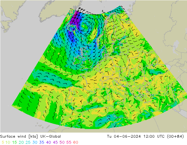Rüzgar 10 m UK-Global Sa 04.06.2024 12 UTC