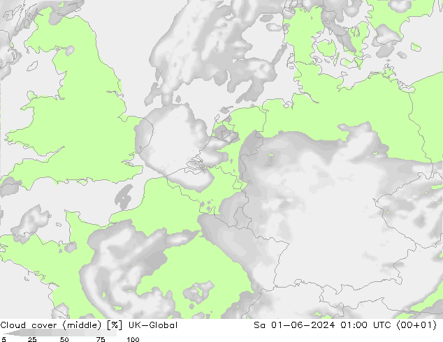 Bewolking (Middelb.) UK-Global za 01.06.2024 01 UTC