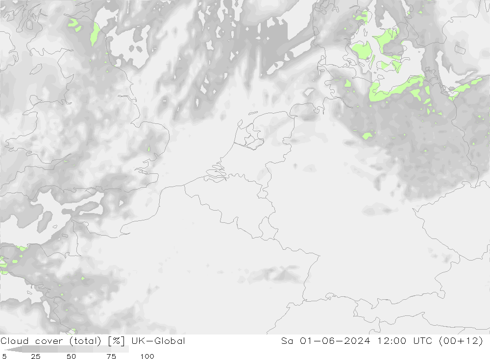 Wolken (gesamt) UK-Global Sa 01.06.2024 12 UTC