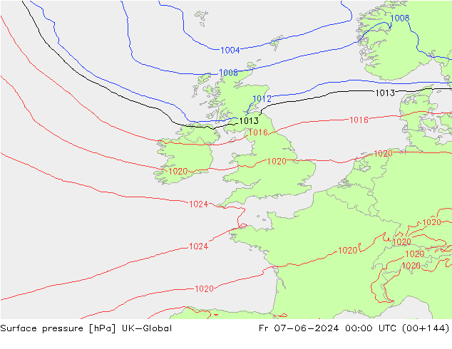 Yer basıncı UK-Global Cu 07.06.2024 00 UTC