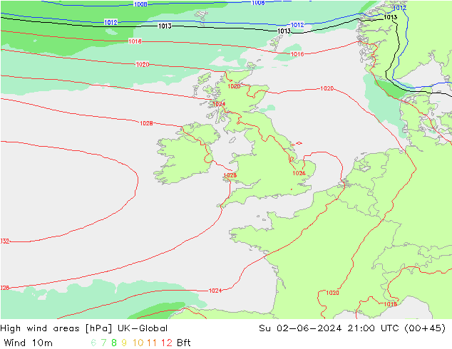 yüksek rüzgarlı alanlar UK-Global Paz 02.06.2024 21 UTC
