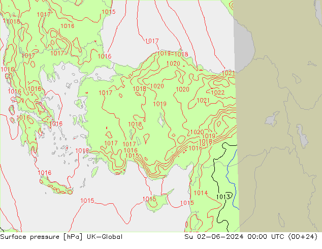 Bodendruck UK-Global So 02.06.2024 00 UTC