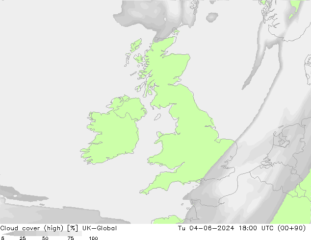 Nuages (élevé) UK-Global mar 04.06.2024 18 UTC