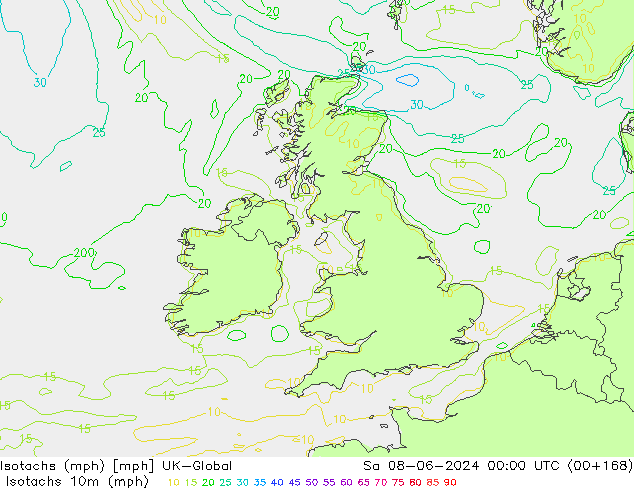 Isotachs (mph) UK-Global  08.06.2024 00 UTC