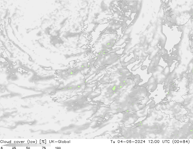 zachmurzenie (niskie) UK-Global wto. 04.06.2024 12 UTC