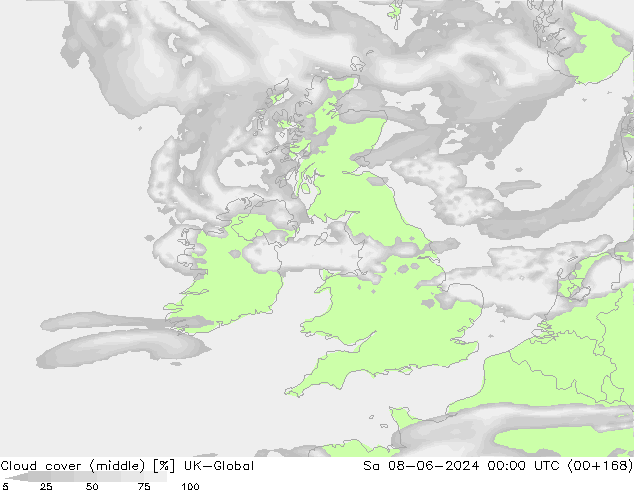Nuages (moyen) UK-Global sam 08.06.2024 00 UTC