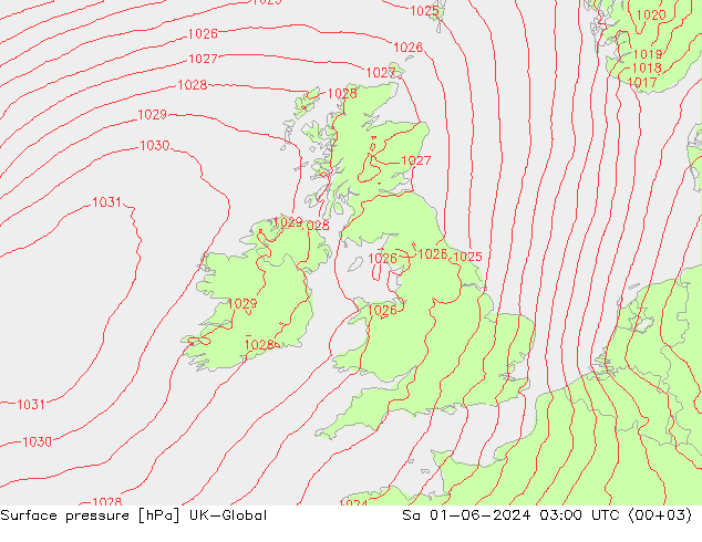 Surface pressure UK-Global Sa 01.06.2024 03 UTC