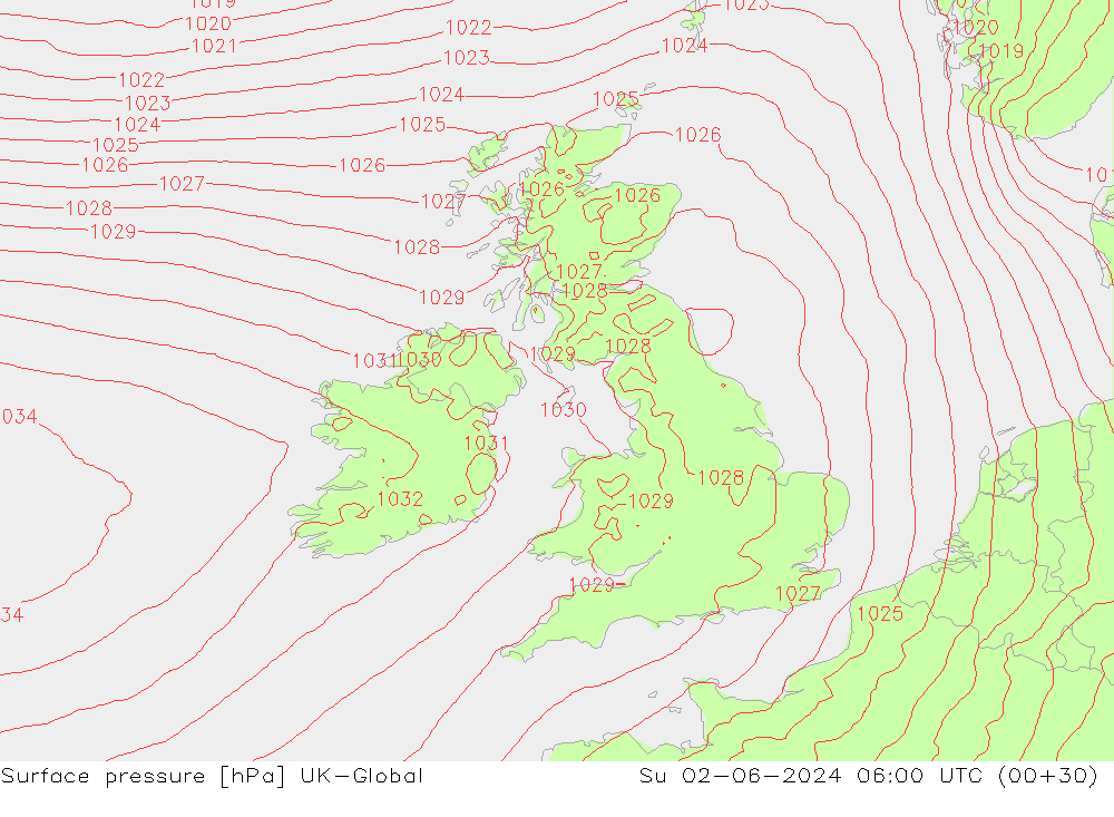 Bodendruck UK-Global So 02.06.2024 06 UTC