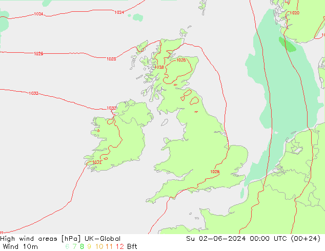 yüksek rüzgarlı alanlar UK-Global Paz 02.06.2024 00 UTC