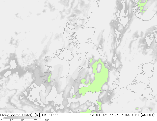 nuvens (total) UK-Global Sáb 01.06.2024 01 UTC