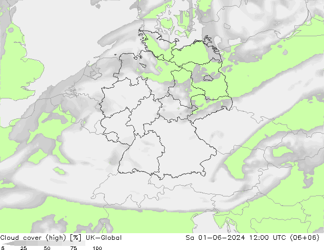 Wolken (hohe) UK-Global Sa 01.06.2024 12 UTC