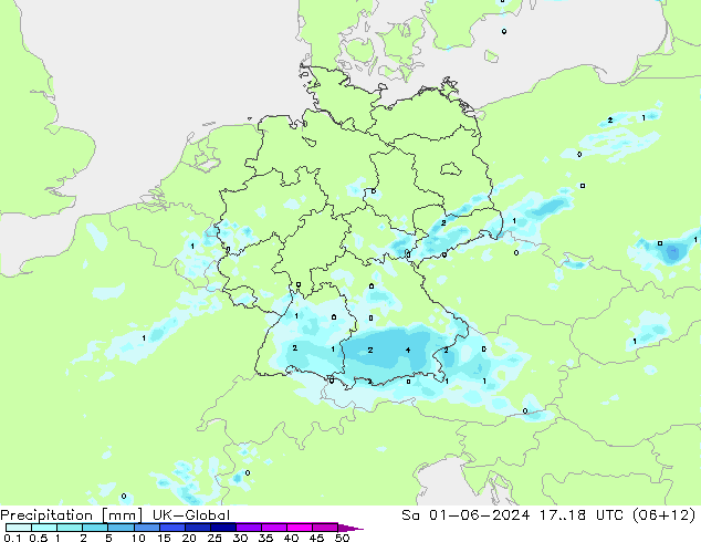 Neerslag UK-Global za 01.06.2024 18 UTC