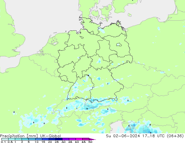 Niederschlag UK-Global So 02.06.2024 18 UTC