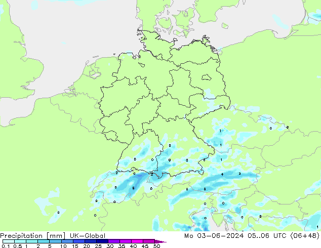 Neerslag UK-Global ma 03.06.2024 06 UTC