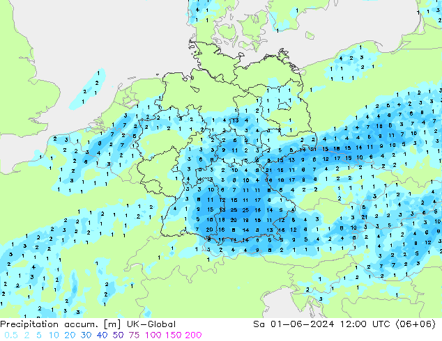 Totale neerslag UK-Global za 01.06.2024 12 UTC