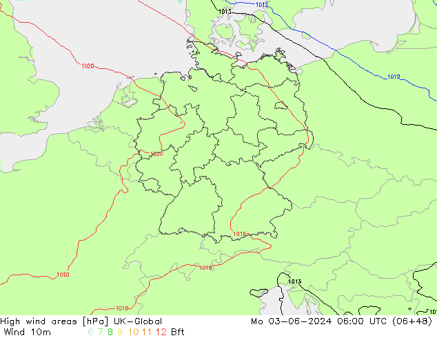 High wind areas UK-Global Po 03.06.2024 06 UTC