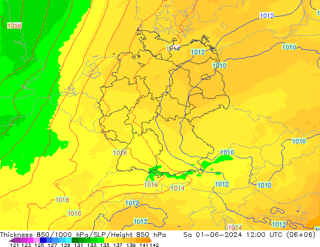 Thck 850-1000 hPa UK-Global Sa 01.06.2024 12 UTC