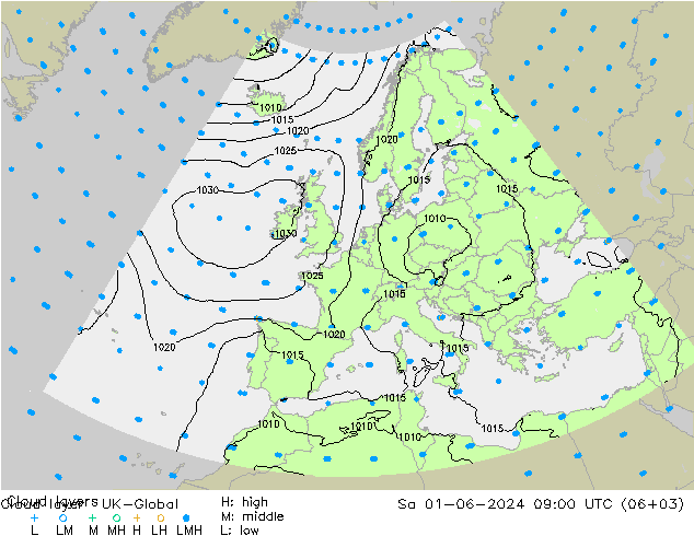 Wolkenschichten UK-Global Sa 01.06.2024 09 UTC