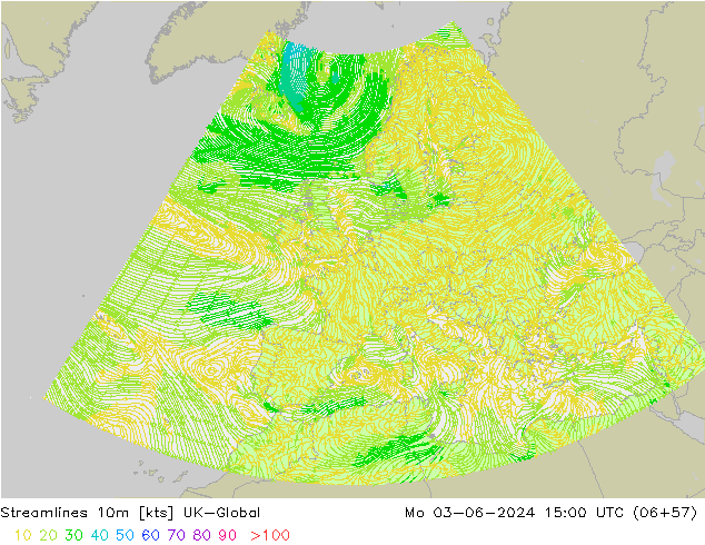 Streamlines 10m UK-Global Mo 03.06.2024 15 UTC