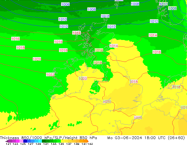 Thck 850-1000 hPa UK-Global Mo 03.06.2024 18 UTC