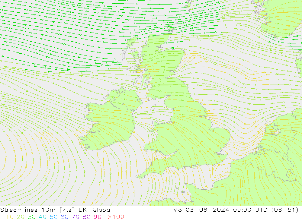 Streamlines 10m UK-Global Mo 03.06.2024 09 UTC