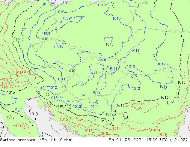 Presión superficial UK-Global sáb 01.06.2024 15 UTC