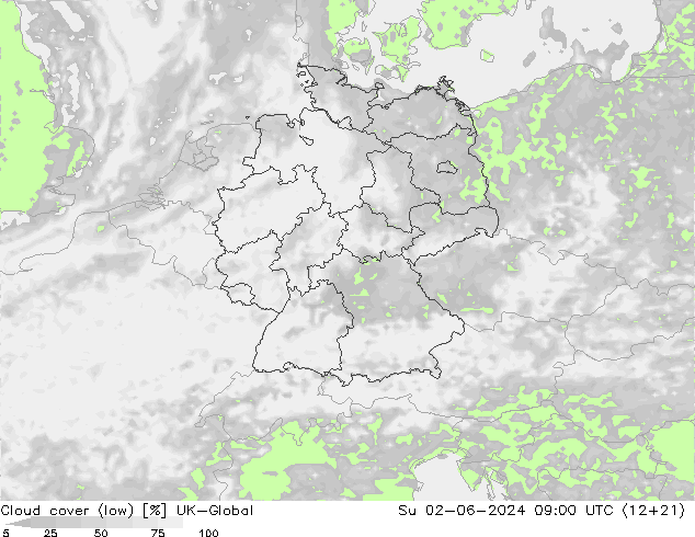 Wolken (tief) UK-Global So 02.06.2024 09 UTC