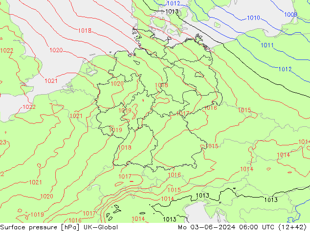 pressão do solo UK-Global Seg 03.06.2024 06 UTC