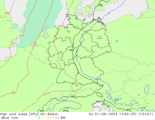 High wind areas UK-Global sam 01.06.2024 13 UTC