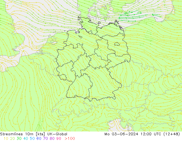 Streamlines 10m UK-Global Mo 03.06.2024 12 UTC