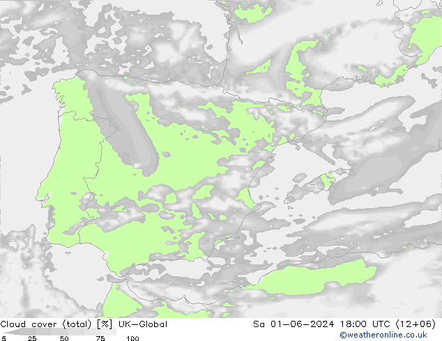 nuvens (total) UK-Global Sáb 01.06.2024 18 UTC