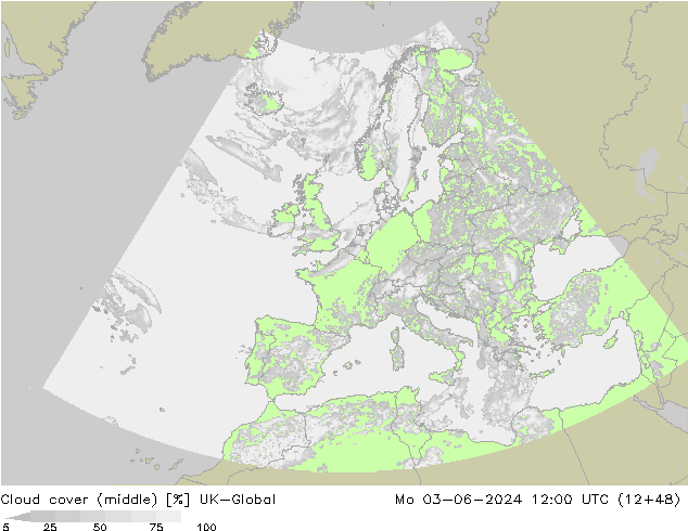 Cloud cover (middle) UK-Global Mo 03.06.2024 12 UTC