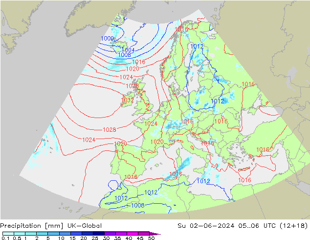 Precipitazione UK-Global dom 02.06.2024 06 UTC