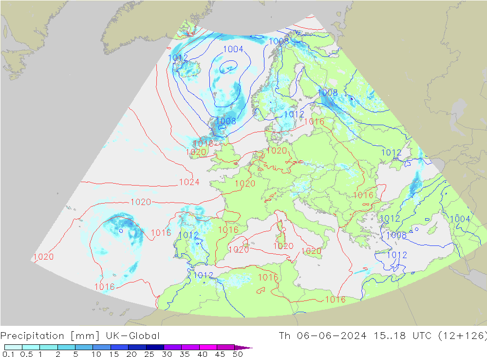 precipitação UK-Global Qui 06.06.2024 18 UTC
