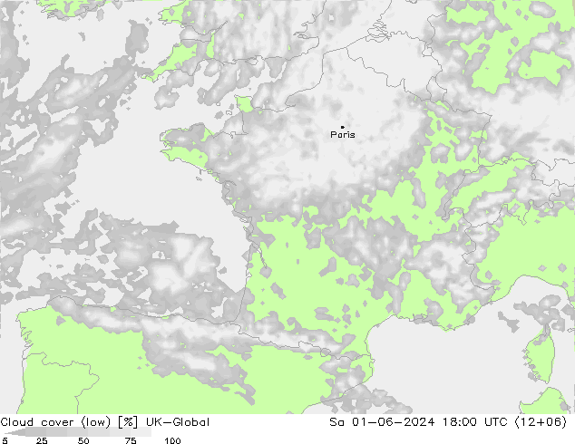 nízká oblaka UK-Global So 01.06.2024 18 UTC